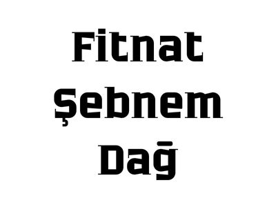 Fitnat Şebnem Dağ